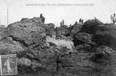 Iconographie - Vue d'ensemble des rochers de Pylours