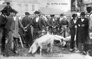 Iconographie - En foire de Challans - Combaïe le gorette...