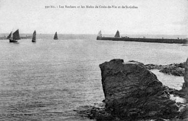 Iconographie - Les rochers et les môles de Croix de Vie et St-Gilles