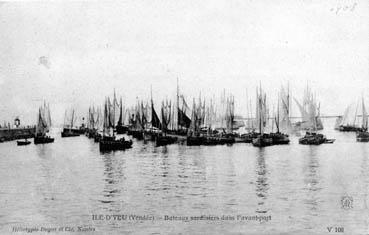 Iconographie - Bateaux sardiniers dans l'avant port