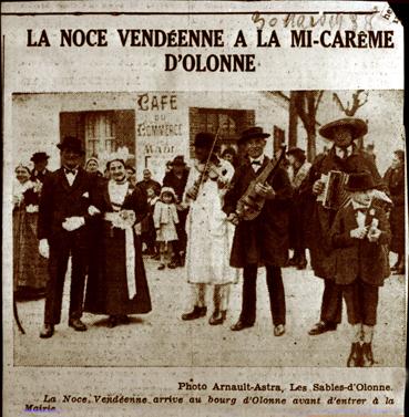 Iconographie - La noce vendéenne à la mi-Carême d'Olonne