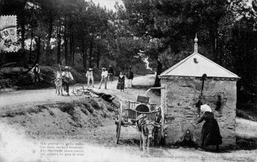 Iconographie - Une chute de bicyclette sur la route de la plage