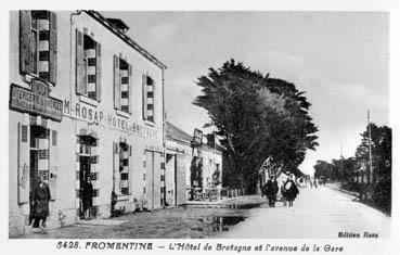 Iconographie - L'Hôtel de Bretagne et avenue de la Gare