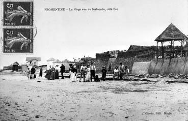 Iconographie - Fromentine - La plage vue de l'estacade, côté Est