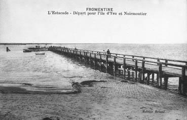 Iconographie - Fromentine - L'estacade - Départ pour les îles