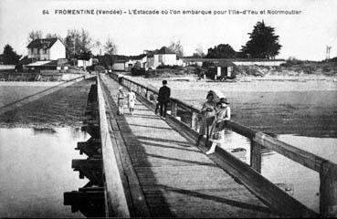 Iconographie - Fromentine - L'estacade où l'on embarque pour l'île d'Yeu