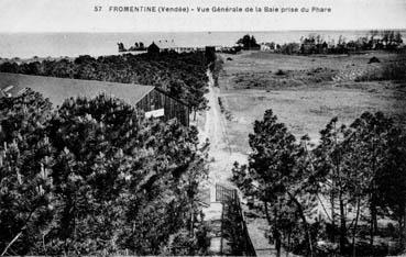 Iconographie - Fromentine - Vue générale de la baie vue du phare