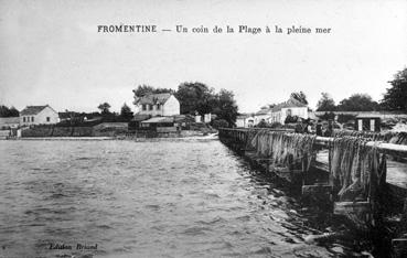 Iconographie - Fromentine - Un coin de la plage à le pleine mer