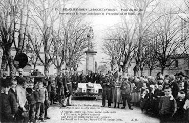 Iconographie - Place du marché - Souvenir de la fête catholique