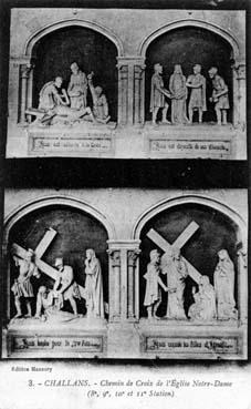 Iconographie - Chemin de croix de l'église Notre Dame - 8e, 9e, 10e et 11e Station
