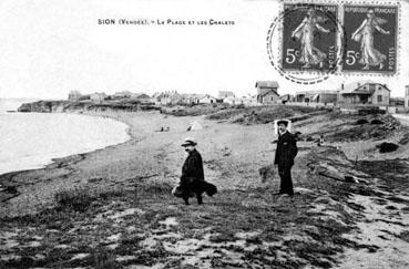 Iconographie - La plage et les châlets