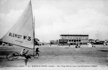 Iconographie - Aéro-plage Blériot, lancé à 40 kilomètres à l'heure