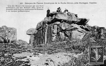 Iconographie - Groupe de pierres druidiques de la Roche-Sèvre