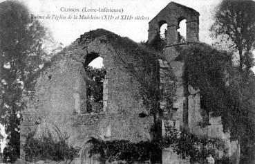 Iconographie - Ruines de l'église de la Madeleine (XIIe et XIIIe )