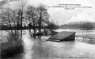 Iconographie - La crue de l'Yon au Pont Rouge