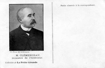 Iconographie - Clemenceau, Ministre de l'Intérieur
