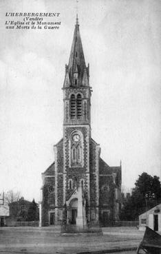 Iconographie - L'église et le monument aux Morts de la guerre