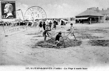 Iconographie - La plage à marée basse