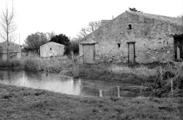 Iconographie - Ferme du Céton, pignon Ouest de la grane-étable