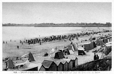 Iconographie - La plage un jour de concours de sable