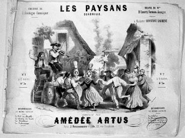 Iconographie - Partition "Les paysans" quadrille