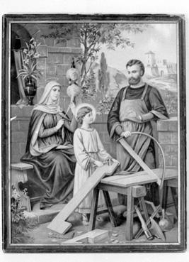 iconographie - Héliogravuree "La Sainte Famille"