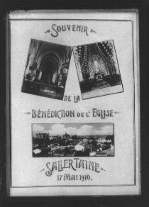 Iconographie - Cadre Souvenir de la bénédiction de l'église de Sallertaine