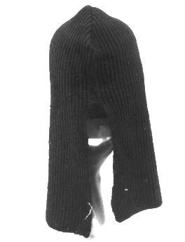 Iconographie - Capuche en laine tricotée