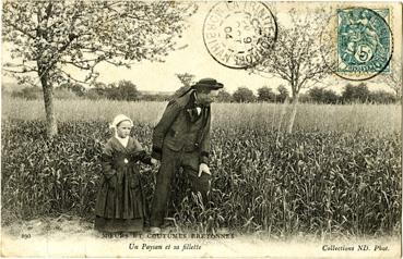 Iconographie - Un paysan et sa fille