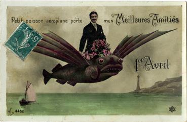 Iconographie - Petit poisson aéroplane porte mes meilleurs amitiés