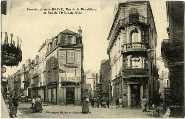 Iconographie - Rue de la République et rue de l'Hôtel de Ville