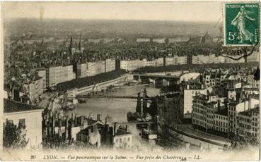 Iconographie - Vue panoramique sur la Saone