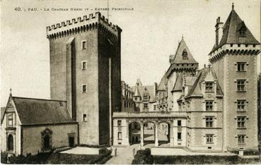 Iconographie - Le château Henri IV - Entrée principale
