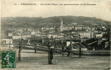 Iconographie - Nouvelle place, vue panoramique de Saint-Georges