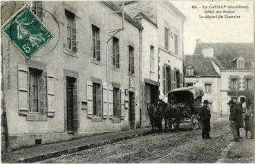 Iconographie - Hôtel des Postes - Le départ du courrier