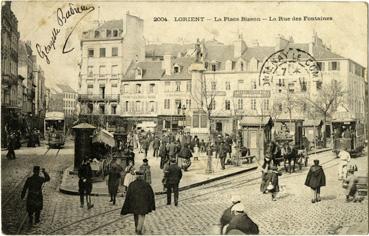 Iconographie - La place Bisson - La rue des Fontaines