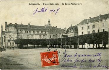 Iconographie - Place Nationale - La sous-préfecture