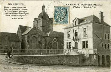 Iconographie - L'église et l'hôtel de Ville