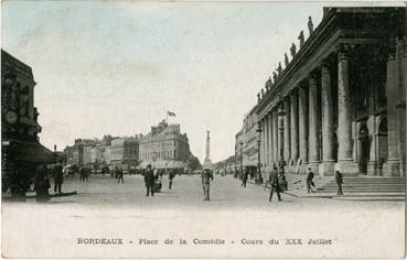 Iconographie - Place de la Comédie - Cours des XXX juillet