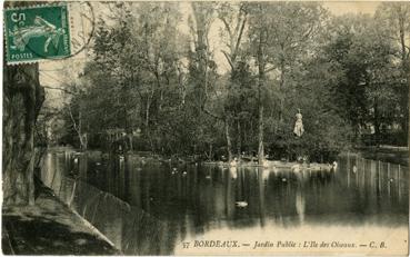 Iconographie - Jardin public - l'île aux Oiseaux