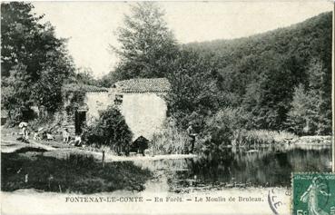 Iconographie - En forêt - Le moulin de Bruleau