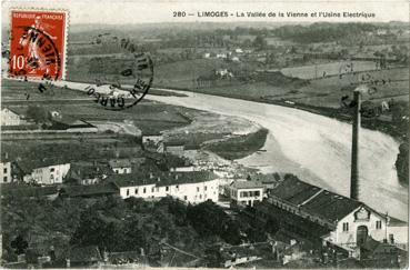 Iconographie - La vallée de la Vienne et l'usine électrique