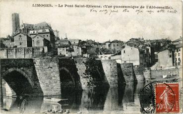 Iconographie - Le pont Saint-Etienne (Vue panoramique de l'Abbessaille)