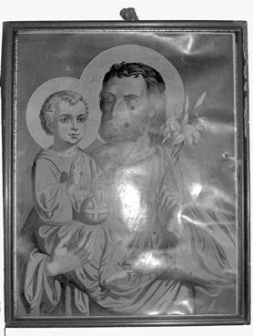 Iconographie - Héliogravure - Joseph et l'Enfant Jésus