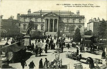 Iconographie - Le marché, place d'Aine