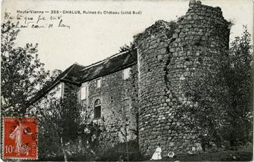 Iconographie - Ruines du château -côté Sud)