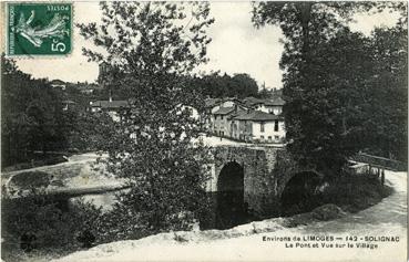 Iconographie - Le pont et vue sur le village