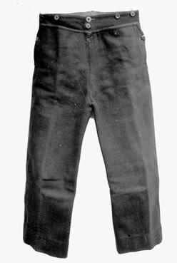 Iconographie - Pantalon à braguette en laine dit de "sarge"