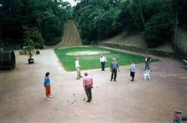 Iconographie - Le parc des Floralies - Joueurs de pétanque