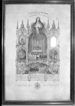Iconographie - Souvenir de la communion, d'Adèle Palvadeau, le 14 juin 1908